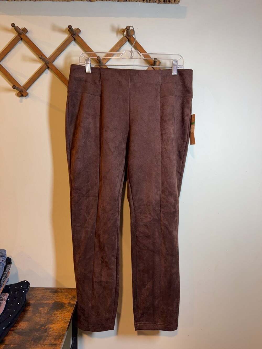 The Polished Legging in Faux Suede,
